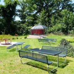 Schulmuseum Bohlenbergerfeld: Cafégarten