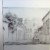 Blick auf die Synagoge an der Gr. Wasserpfortstraße um 1880. Gröschler-Haus. Bleistiftzeichnung von 1884. Signatur unleserlich.